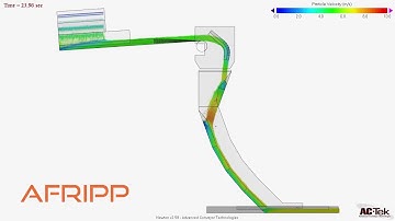 Afripp DEM Chute Simulation with Hood & Spoon