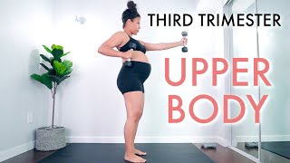 The Best Exercises To Combat Arm & Back Fat During Pregnancy | ALL TRIMESTERS screenshot 3