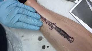 Switchblade, By Sjap Of Tattoos Haarlemmerdijk 130 Amsterdam, Netherlands