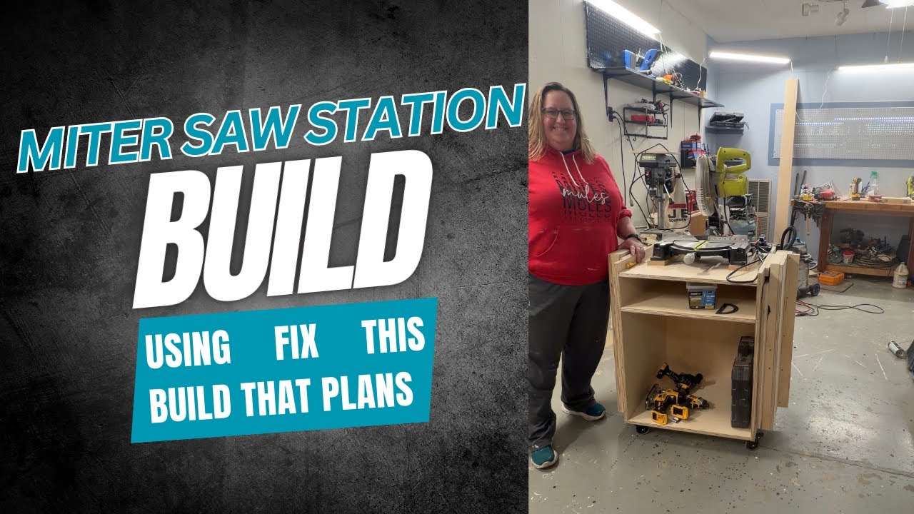 Building a DIY Miter Saw Station (Step-By-Step Build + Tool & Plan ...