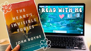 read with me (the heart's invisible furies, 1 hour real time reading, rain sounds)