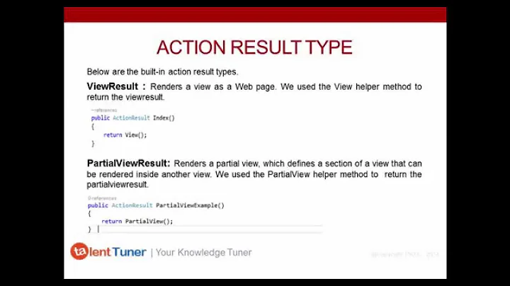 MVC 5 Action Result Type