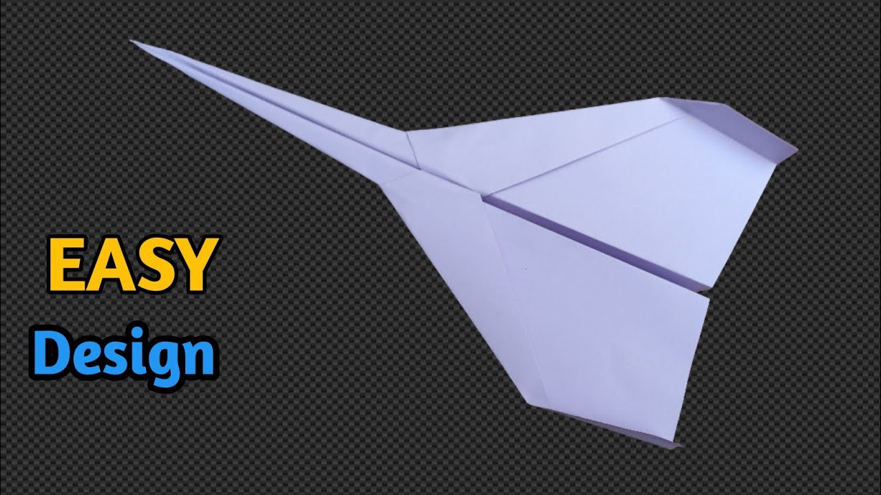 How to Make a Paper Airplane Easy Design Flies Far | Simple and Best Design