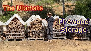 Firewood Storage with an IBC Tote!