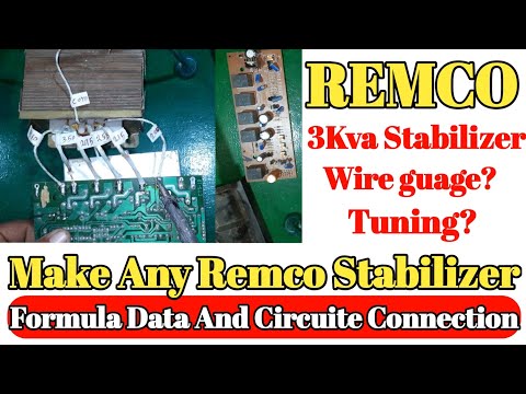 Make 3kva Remco stabilizer data tuning & circuite connection English