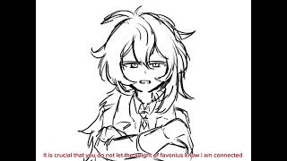 (ANIMATION) Wriothesley VA playing genshin