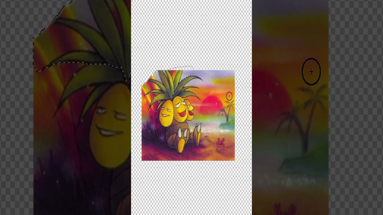 Extending Pokemon Card Art with Photoshop AI - EXEGGUTOR
