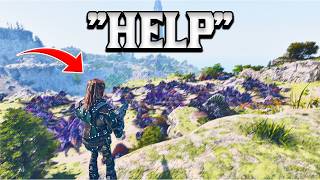 Noob Base vs Corrupted Dino ATTACK | Ark Survival Ascended