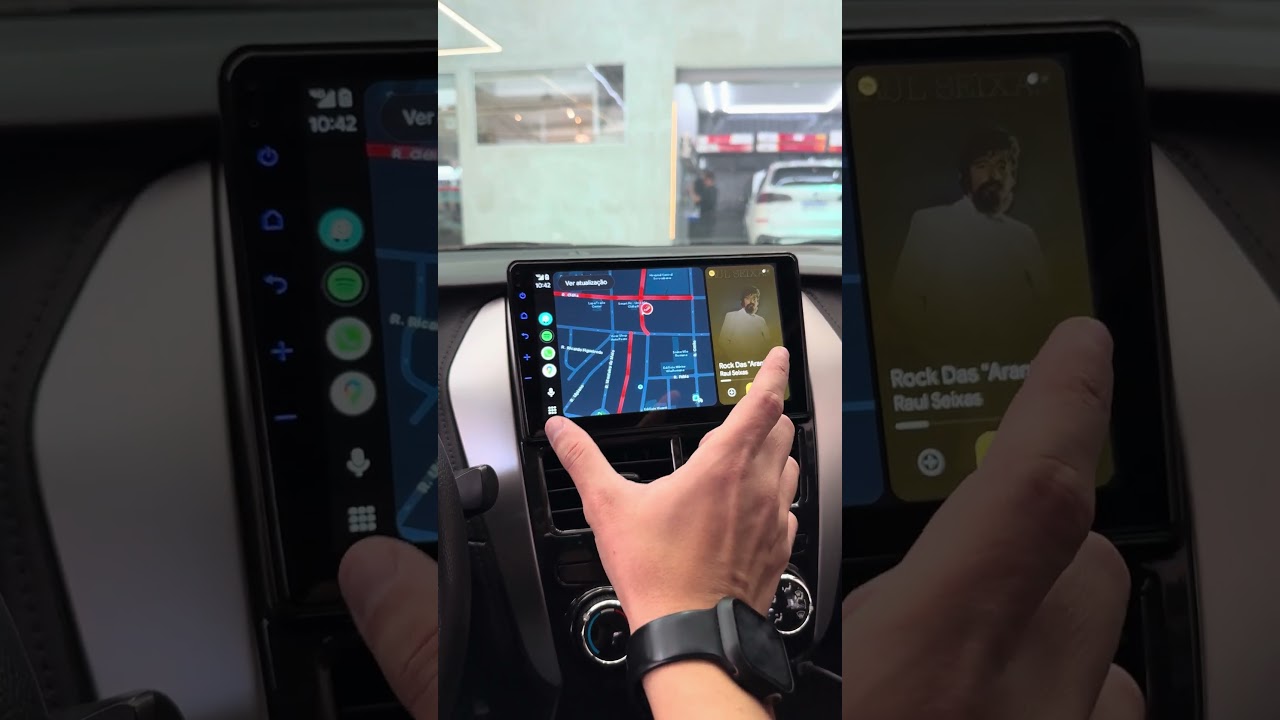 Toyota Yaris 2019 - central multimídia 9” com Apple CarPlay e Android Auto