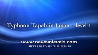 Typhoon Tapah in Japan – level 1