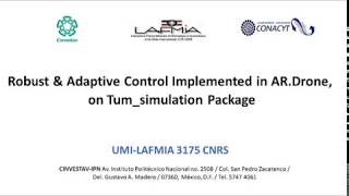 Robust & Adaptive Control Implemented in AR.Drone, on Tum_simulator Package