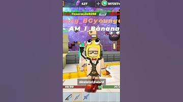 Blockman Go Skyblock - My Friend Give Me Skeletal Sword For Free!!