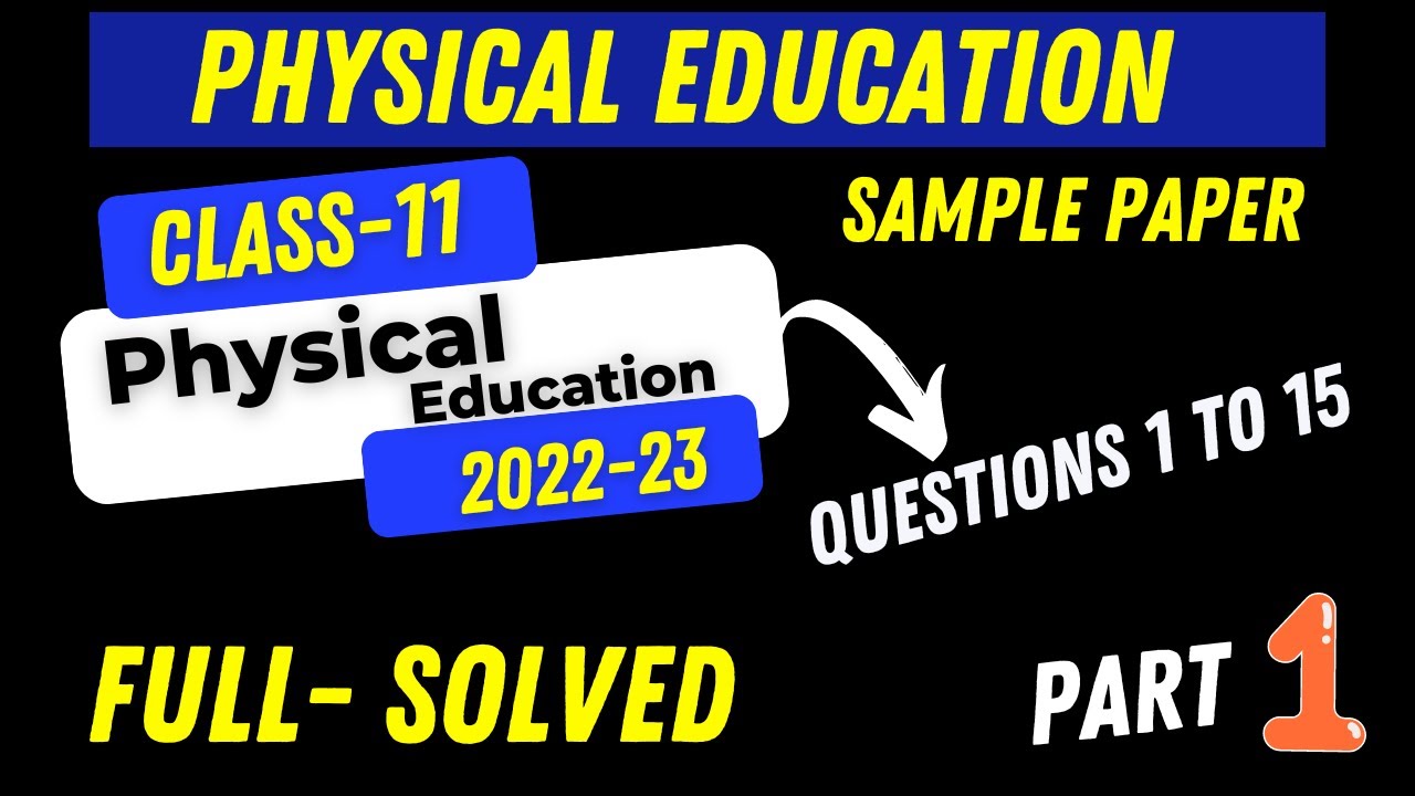 physical education sample paper 2023 with solutions