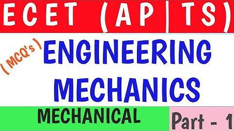 Engineering Mechanics | ECET (AP/TS) | Mechanical | Civil | Part-1 | @GeopByte