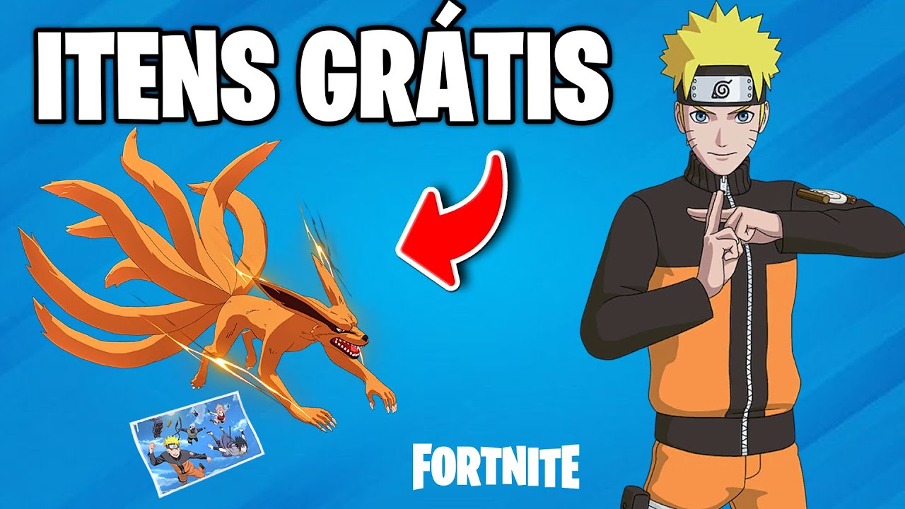 Saiba como ganhar itens de Naruto no Fortnite de graça