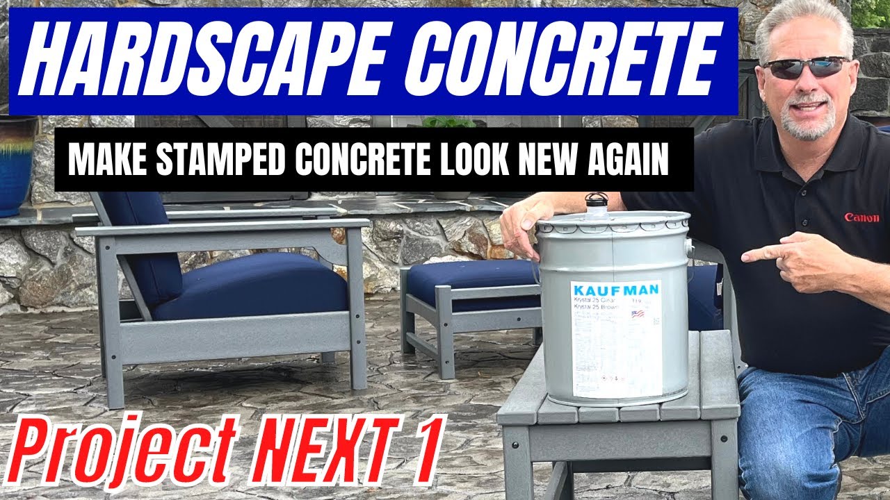 HARDSCAPE CONCRETE / MAKE STAMPED CONCRETE LOOK NEW AGAIN YouTube