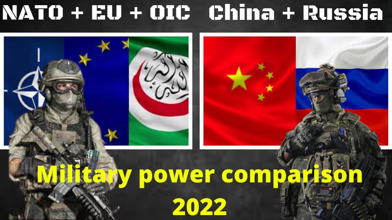 Nato +EU+OIC VS CHINA + RUSSIA Military Power Comparison 2022| who is kore powerful??🔫