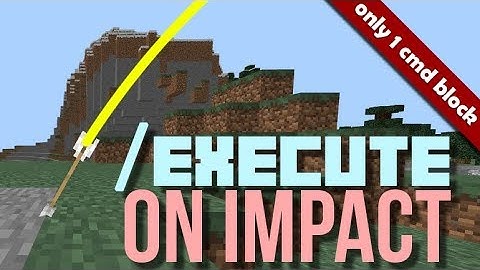 How to execute when arrow hits the ground (ANY BLOCK) in Minecraft PE with command blocks