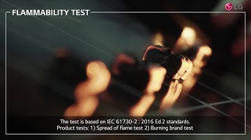 LG Solar quality testing: Flammability Test