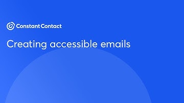 Creating accessible emails | Constant Contact