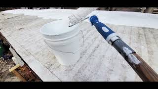 How to seal a mobile home roof (thick)