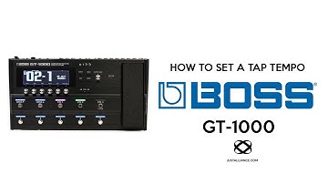 BOSS GT-1000 ( Tutorial: How To Set A Tap Tempo)