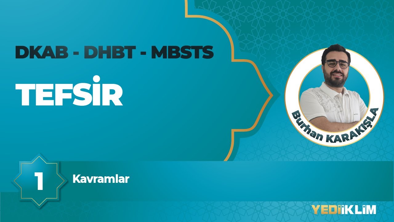 2026 DKAB - DHBT - MBSTS 1 - Kavramlar - Burhan KARAKIŞLA