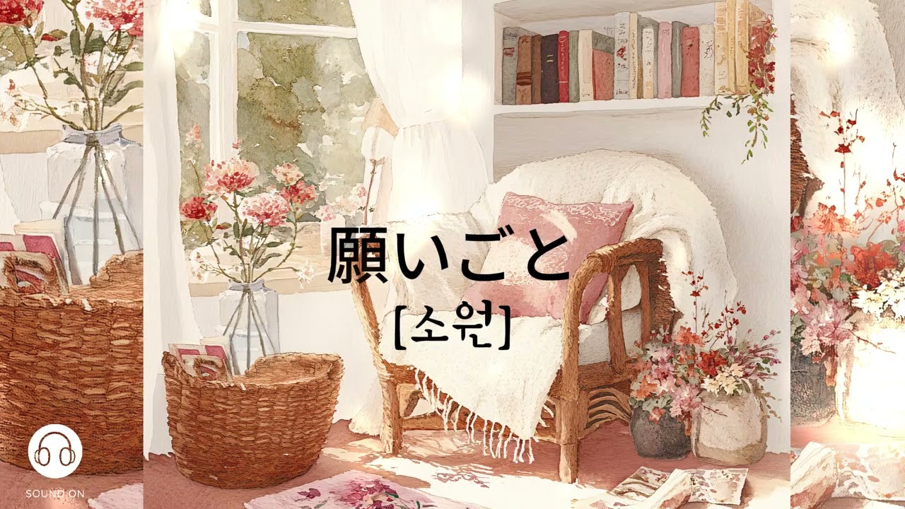 ＰＬＡＹＬＩＳＴ  /  🎵  願いごと  [ 소원 ]  - 내 진짜 소원 딱 하나만!  고요한 하늘에 너를 떠올리며 빌어..../ 부드러운 감성 발라드 / 일본어  노래