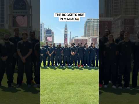 Behind the Scenes of the Rockets’ Macao Team Photo