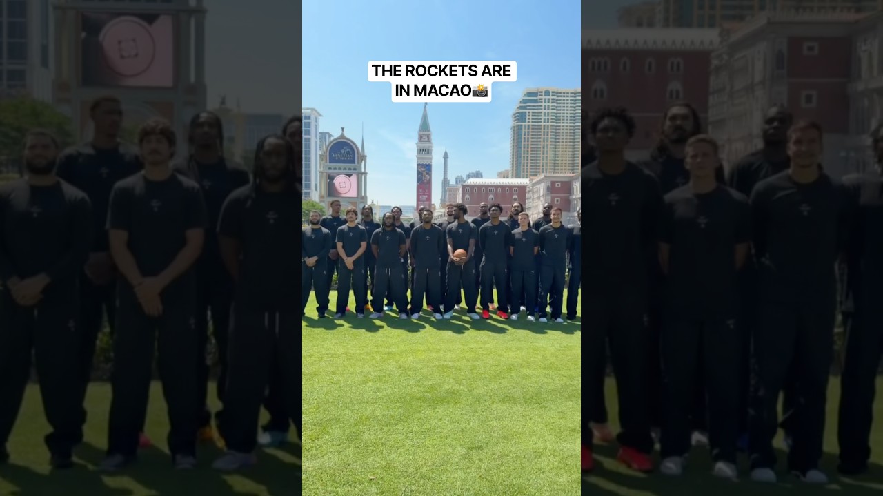 Behind the Scenes of the Rockets’ Macao Team Photo