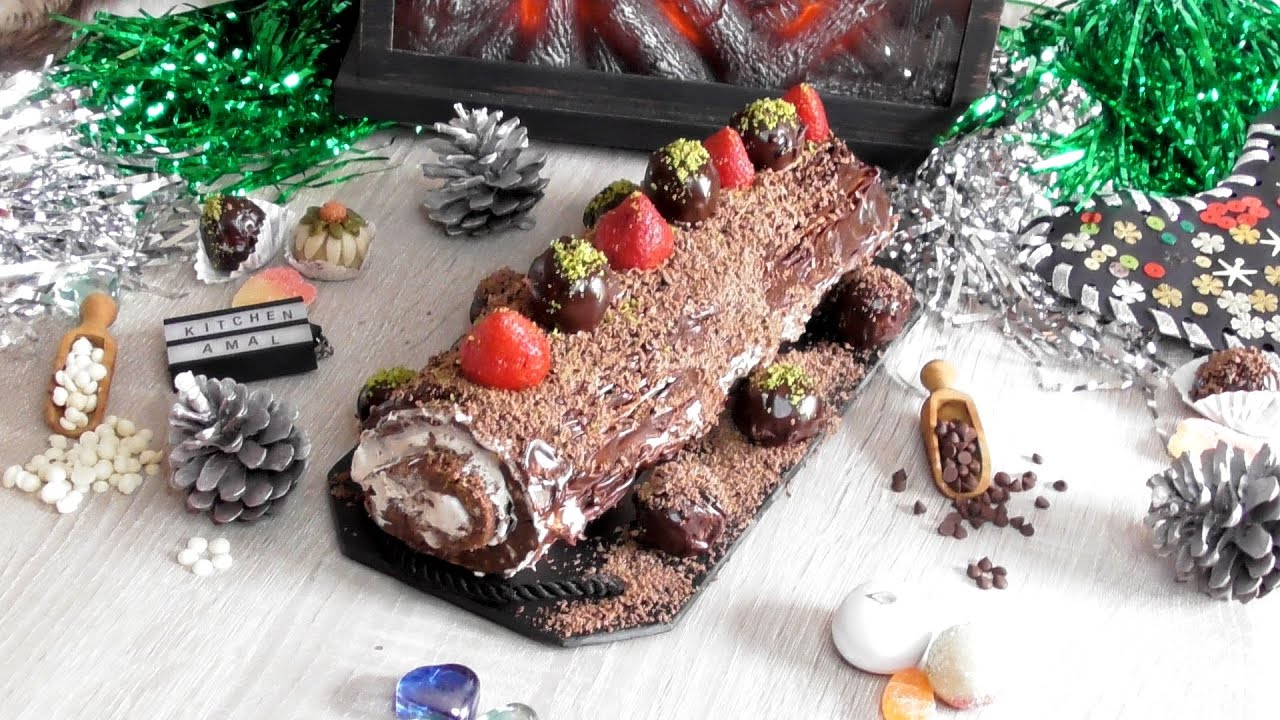 ️ Ma RECETTE DE BÛCHE SANS CUISSON A LA CREME DE MARRON ET AU CHOCOLAT