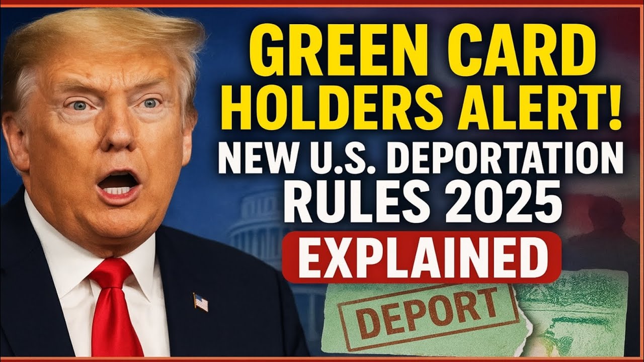 ✅ Green Card Holders ALERT! New U.S. Deportation Rules 2025 Explained