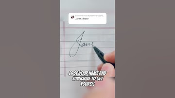 Requested Name Signature - Janet #signature #shorts #calligraphy #art #signatureideas #lettering
