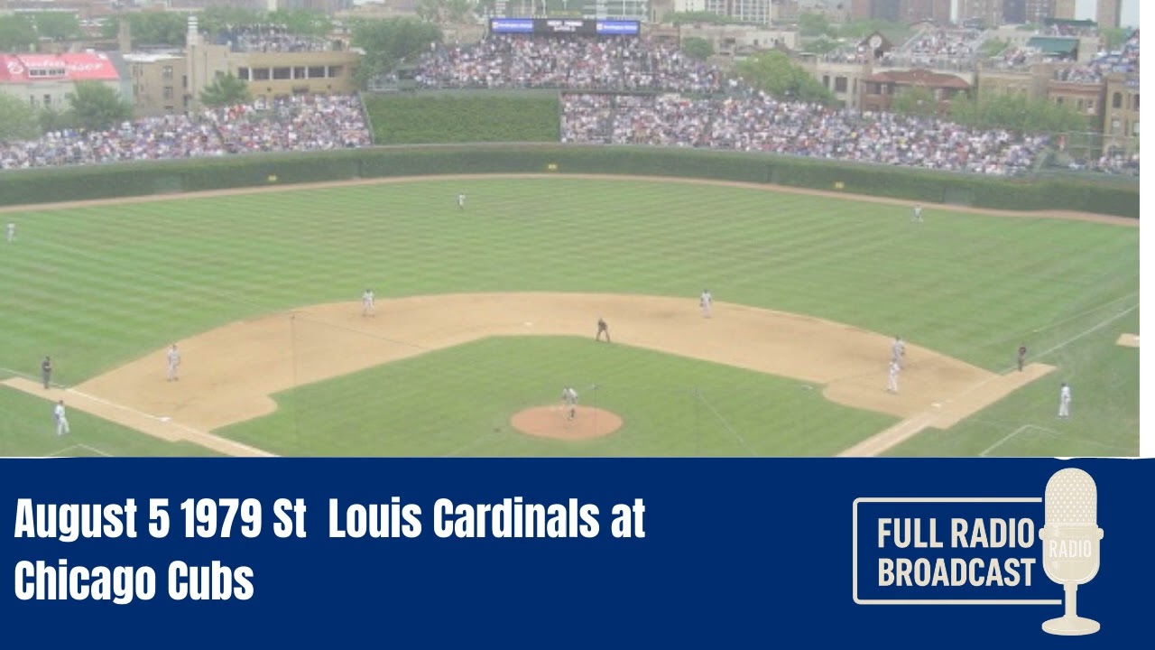 August 5 1979 St  Louis Cardinals at Chicago Cubs