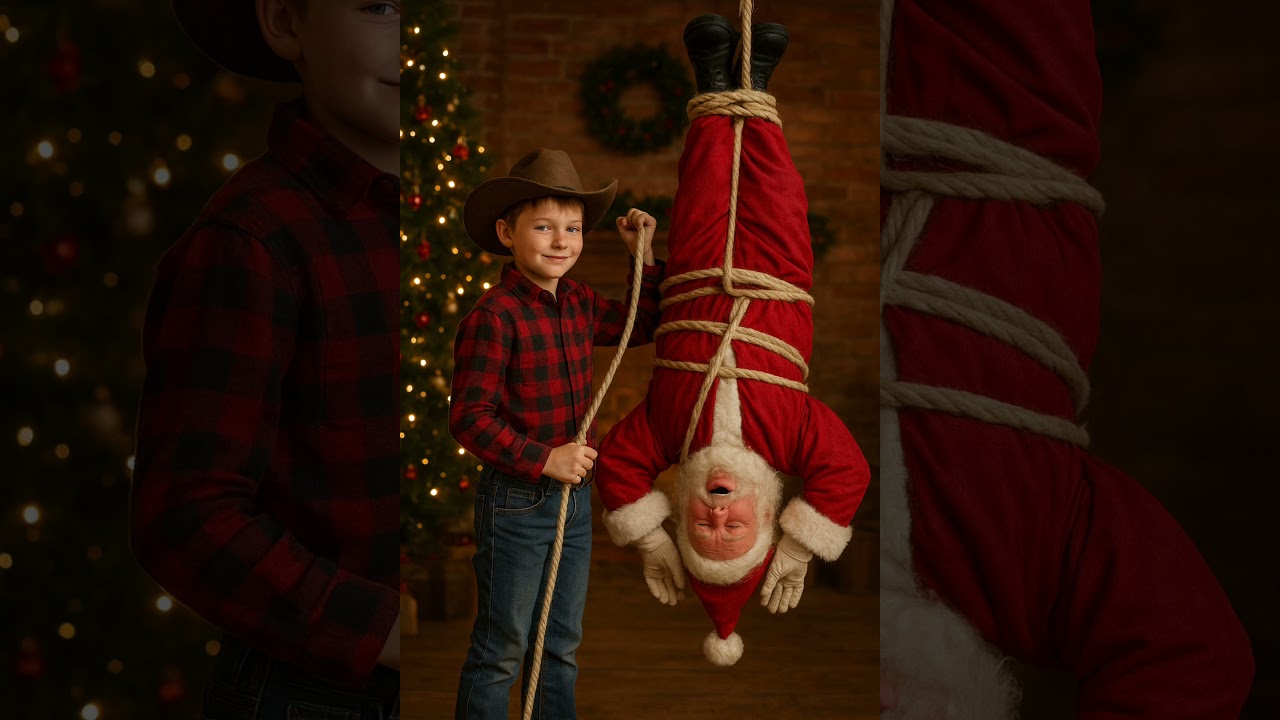 My Boy Hog Tied Santa! 