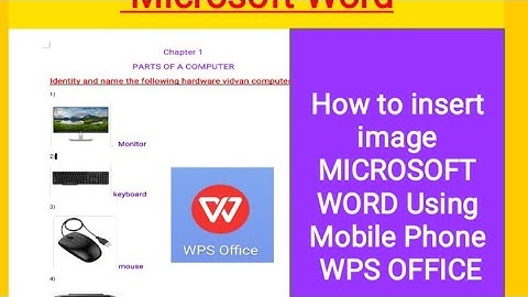 #msword How to insert image in WPS office software used mobile phone