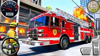 Fire Truck City Rescue Simulator - 911 US Emergency Fire Truck Driving 3D - Android Gameplay screenshot 5