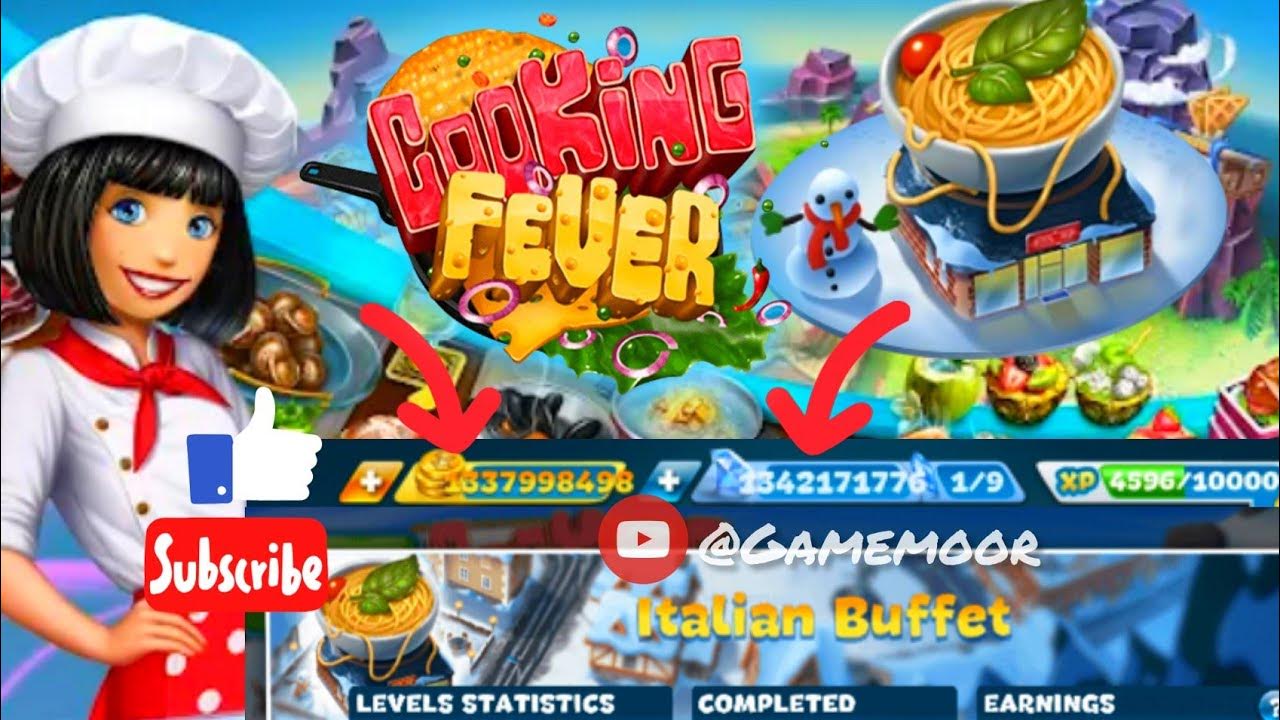 Cooking Fever[Unlimited Gems&Coins] Italian Buffet Unlock. Watch