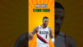 5 BEST PICKS for the NBA on WEDNESDAY!