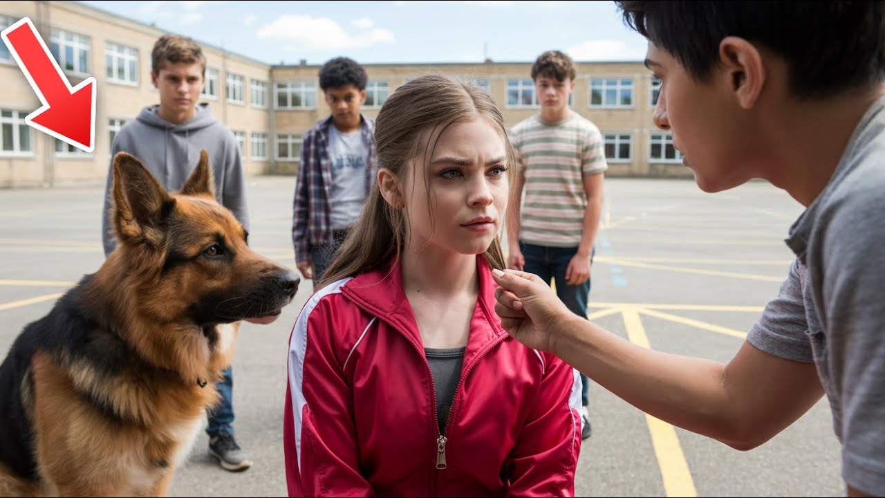 Rüpel nervten ein Mädchen – Sekunden später tauchte ihr trainierter Hund auf