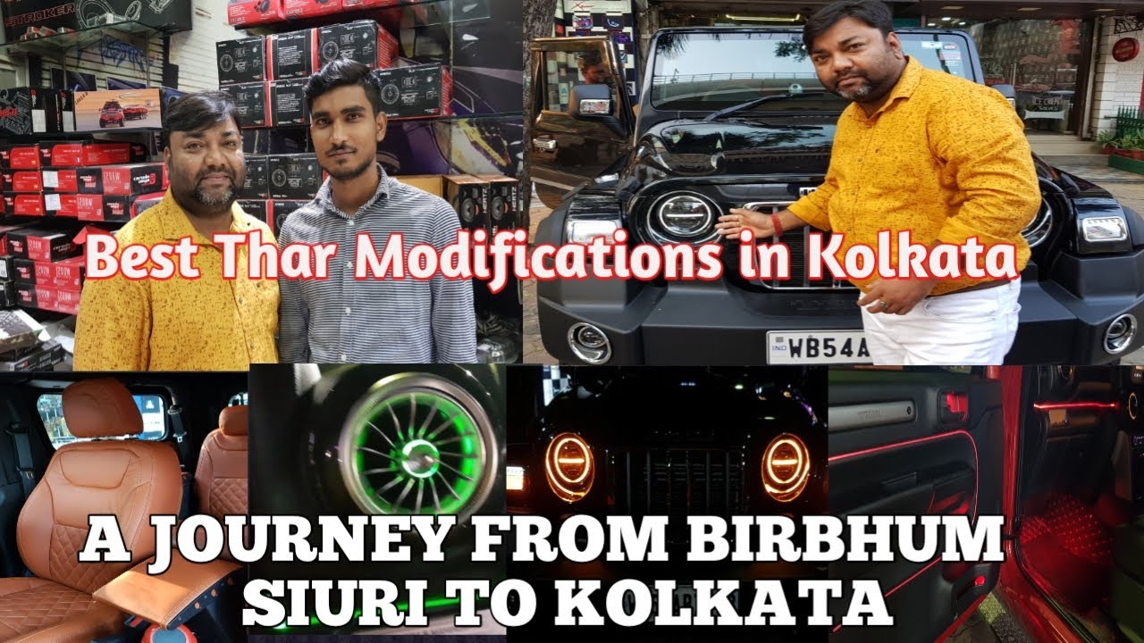 Best Thar Modifications in Kolkata || Thar headlights || Thar AC vent || 