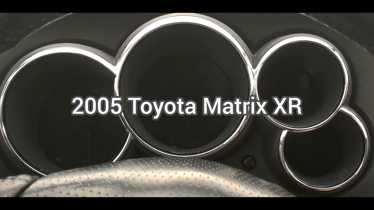 Toyota - Matrix - 2005 - XR: Gauge Cluster Startup Sequence