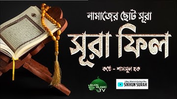 সূরা ফীল (سورة الفيل) বাংলা ও আরবি অনুবাদ | Surat Al Fil | By Shamsul Haque | শিখুন সুরা