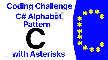 C# | star pattern |  Asterisks pattern  | Alphabet Pattern | Print C