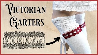 How did those stockings stay up? Victorian crochet vs clip garters || Historical Crocheting