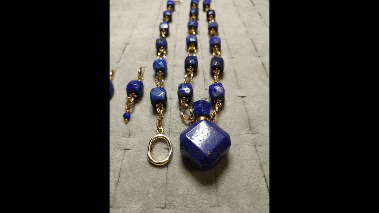 ЛАЗУРИТ. Какой бывает, подбор камня и результат в украшении.