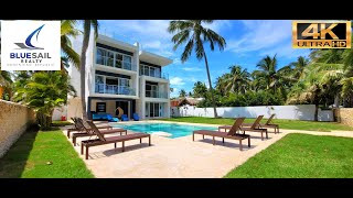 NEW! LUXURY OCEANFRONT 4 BEDROOM VILLA + GUEST HOUSE! CABARETE - Blue Sail Realty DIR 1 849 283 4906