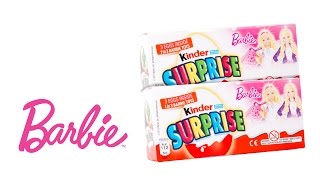 Набор шоколадных яиц Kinder Surprise Барби / A SET OF BARBIE KINDER SURPRISE CHOCOLATE EGGS