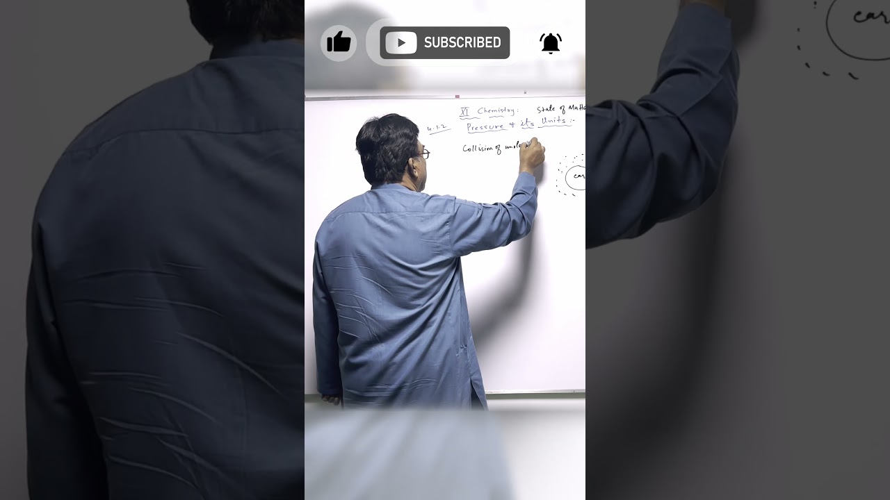 Class 11 Chemistry | Pressure of Gas Explained in Simple Words