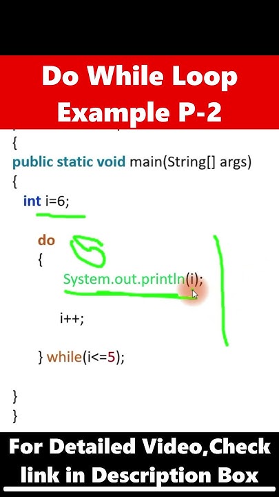 Do While Loop Program P-2 | Do While Loop Explain P-2 - YouTube